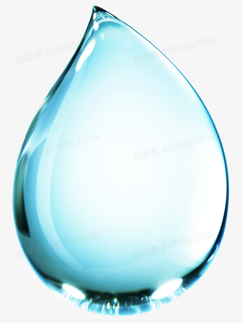 水滴高清淡蓝色大水滴图片免费下载 Png素材 编号158ijelr1 图精灵