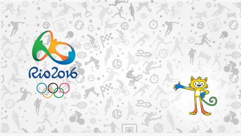 2016里约奥运会吉祥物文尼修斯展板素材