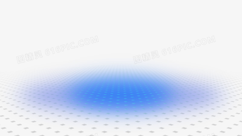 创意合成蓝色的光效波点悬浮形状