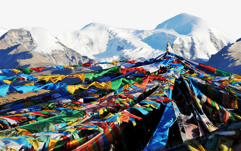 西藏冰雪风景高清摄影图片