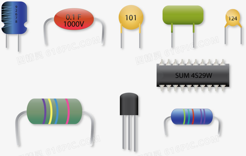 矢量图电器元件