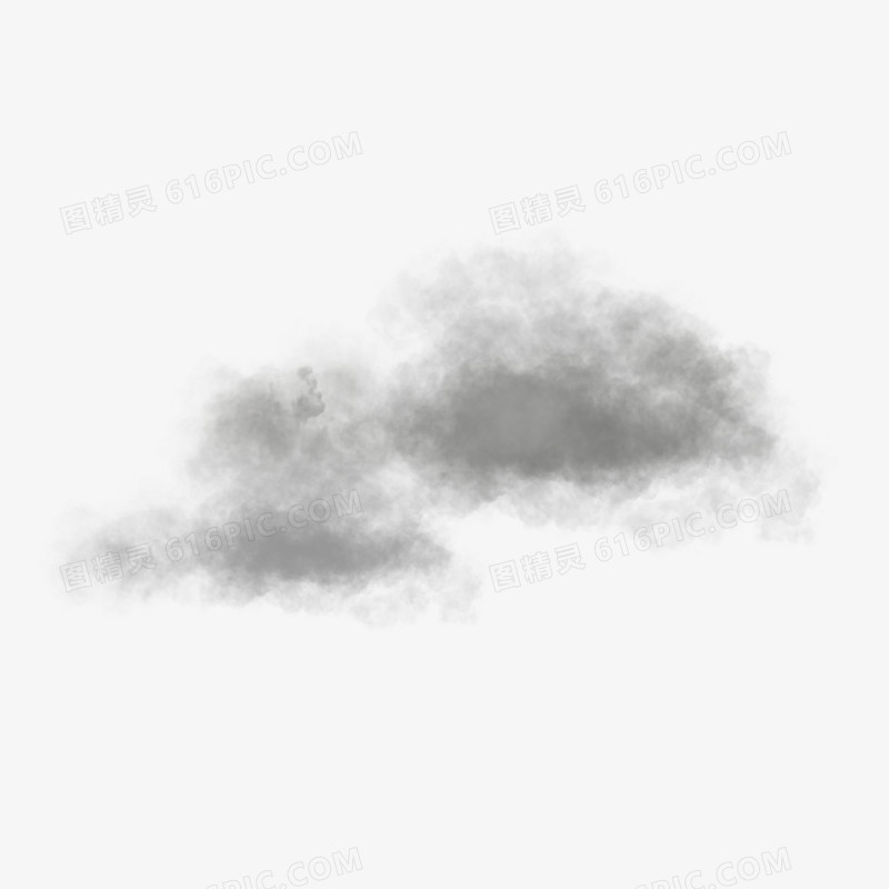 手绘漂浮的乌云免抠元素