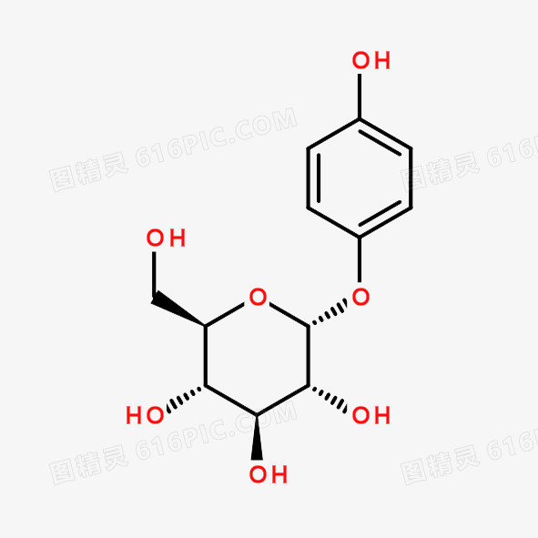 熊果苷化学分子式素材