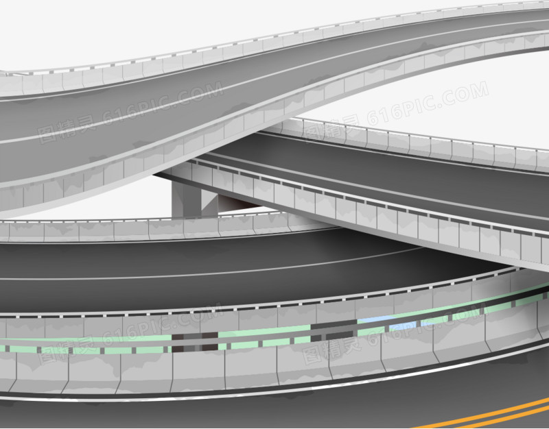 立交桥矢量素材
