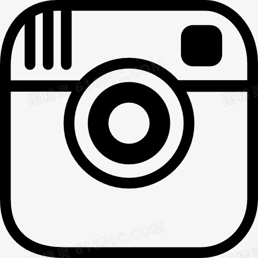 Instagram照片的相机LOGO的轮廓图标
