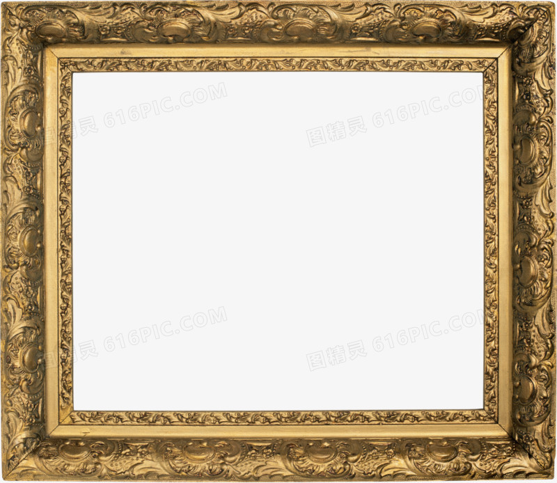 油画 画框 边框 装饰画框图片免费下载_png素材_编号0