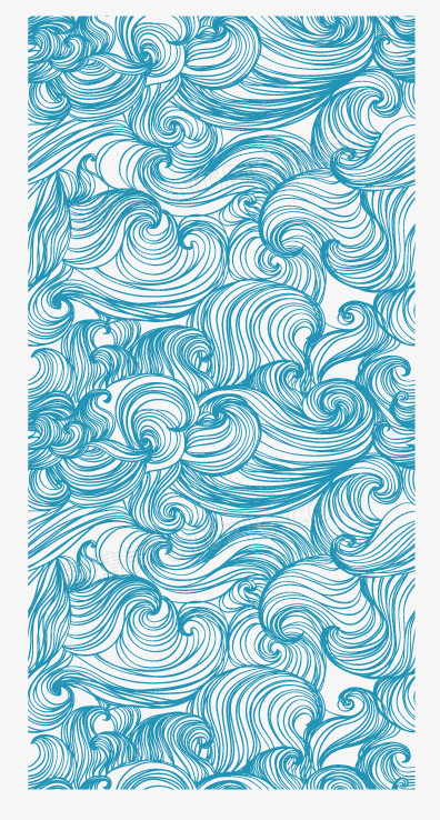 蓝色海洋波浪花纹背景