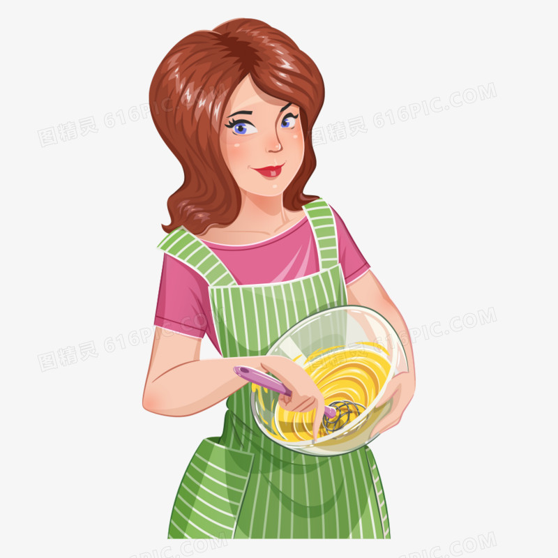 打鸡蛋的家庭主妇