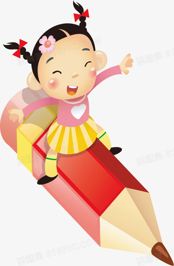 卡通手绘小女孩