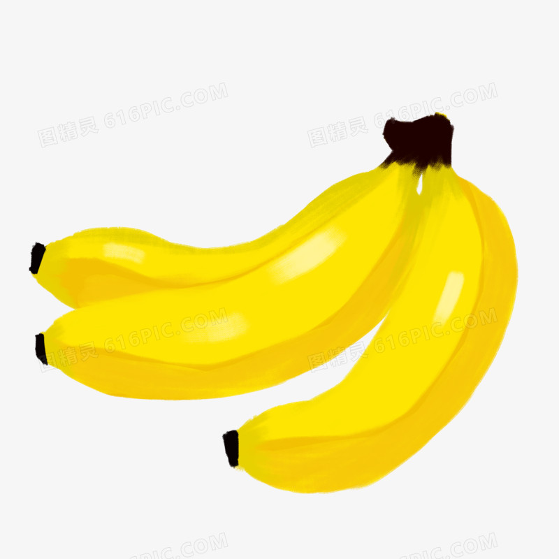 手绘秋天香蕉元素