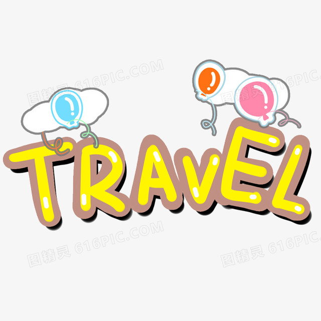 travel旅行标志字体设计