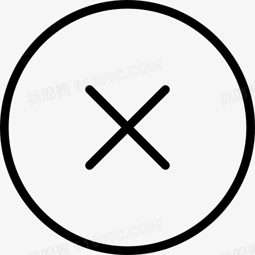 近圆形的按钮一个十字图标