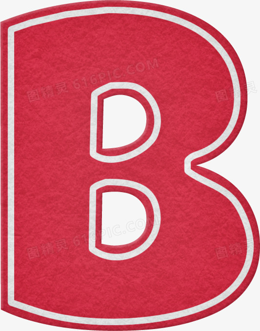 英文字母字母字体艺术字体创意字体节日字体图精灵为您提供红色字母b