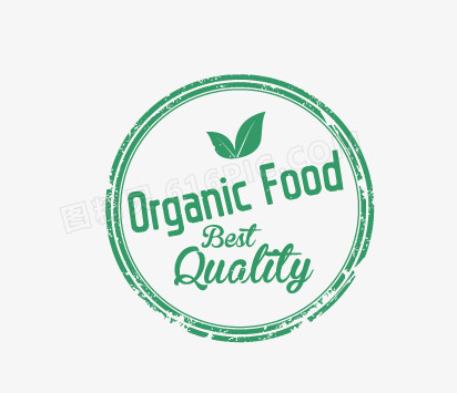 纯天然食品logo图章
