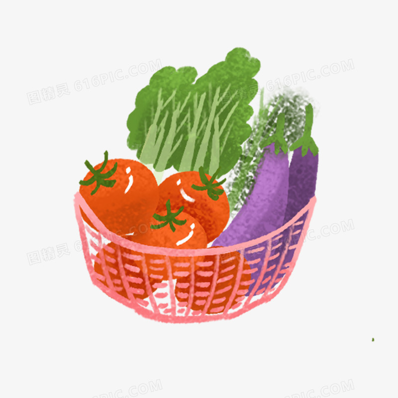 卡通手绘绿色蔬菜免抠元素