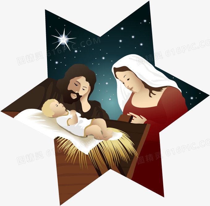 矢量圣诞婴孩耶稣