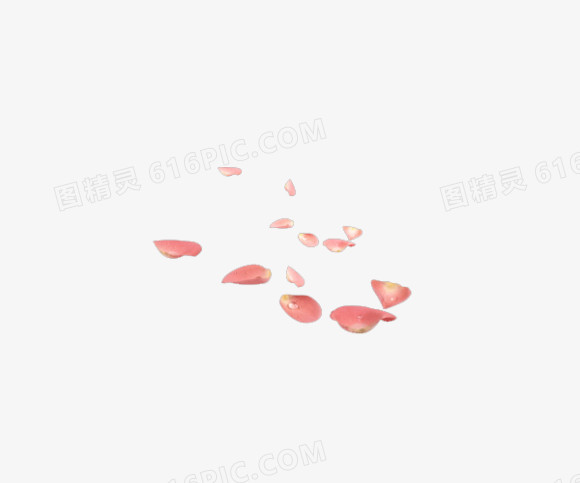 粉红花瓣洒落图片素材