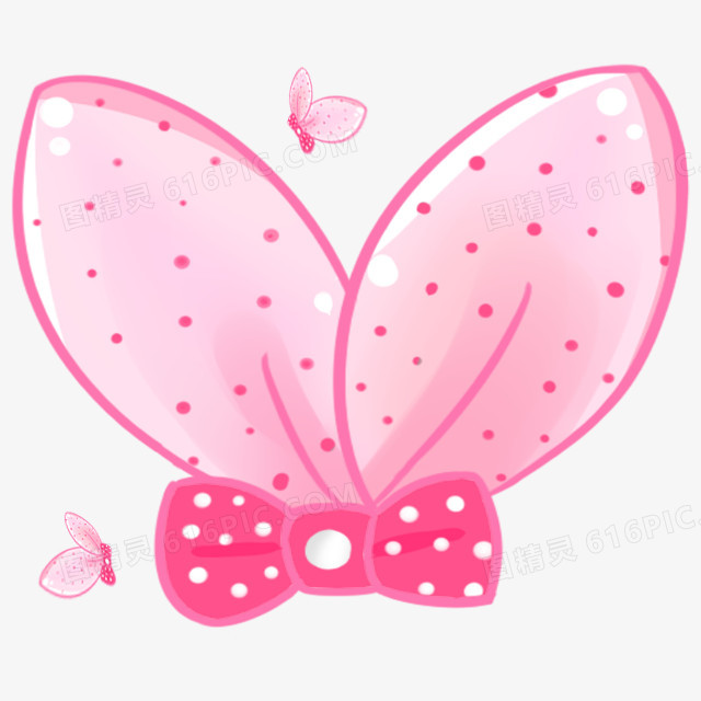 粉色蝴蝶结图案