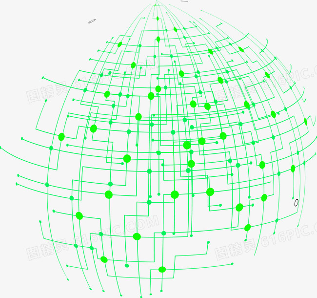 点线连接球体底纹背景