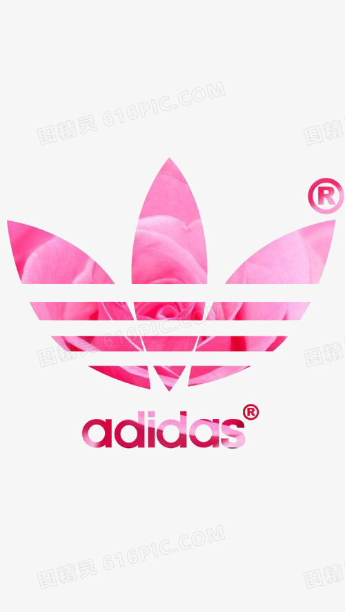 装备潮牌adidas粉色三叶草品牌logo图精灵为您提供三叶草标志免费下载
