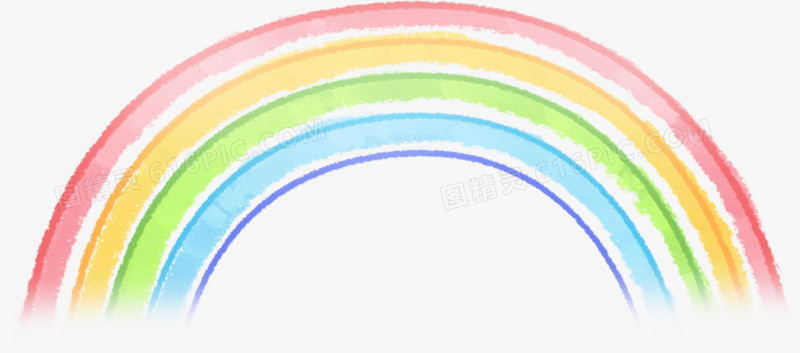 七彩儿童彩绘创意彩虹