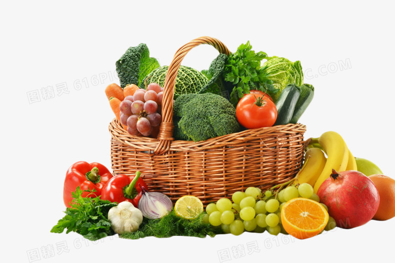 果篮水果葡萄蔬菜