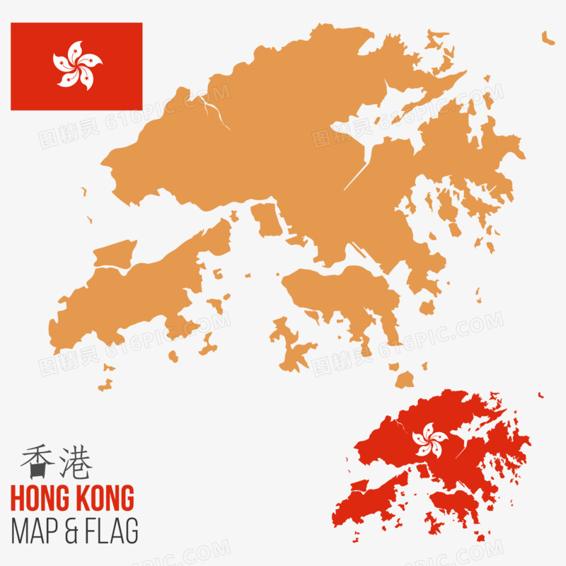 香港矢量地图