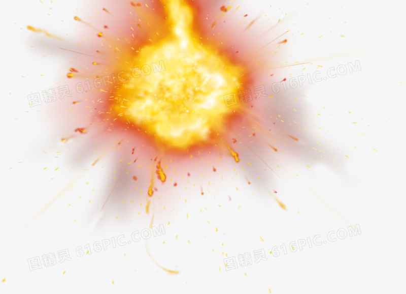 火焰爆炸特效装饰元素