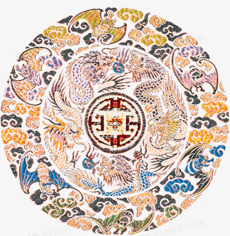 古代刺绣花纹图片