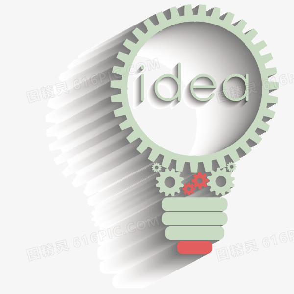 灯泡 idea 创意图案 淡绿色