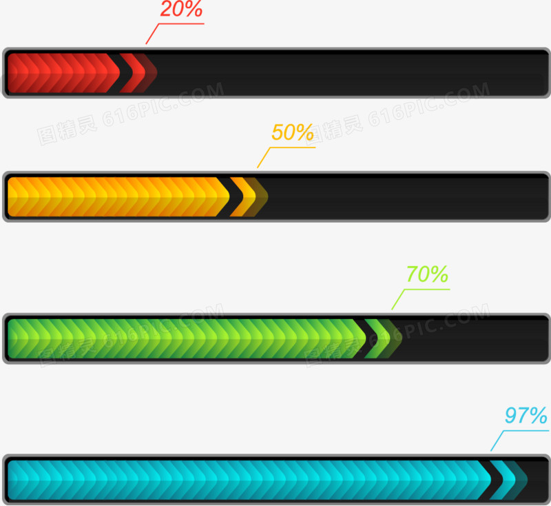 网页精美矢量进度条