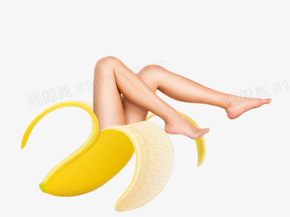 矢量香蕉美腿