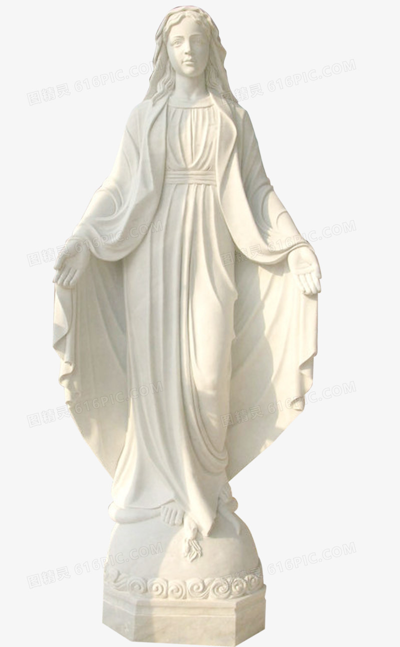 圣母石像雕塑