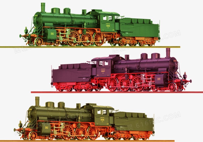 欧洲风格蒸汽式火车