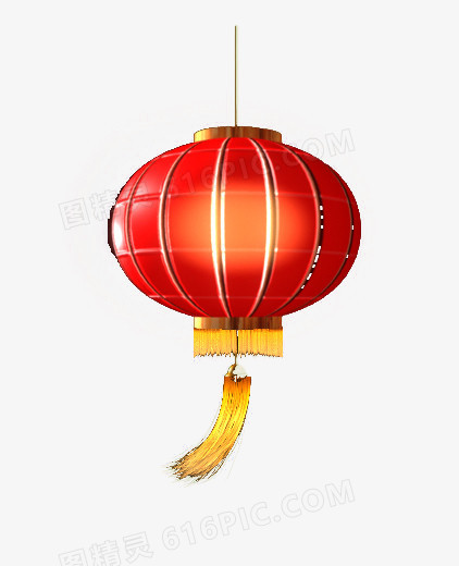 红色春节 中国风喜庆灯笼
