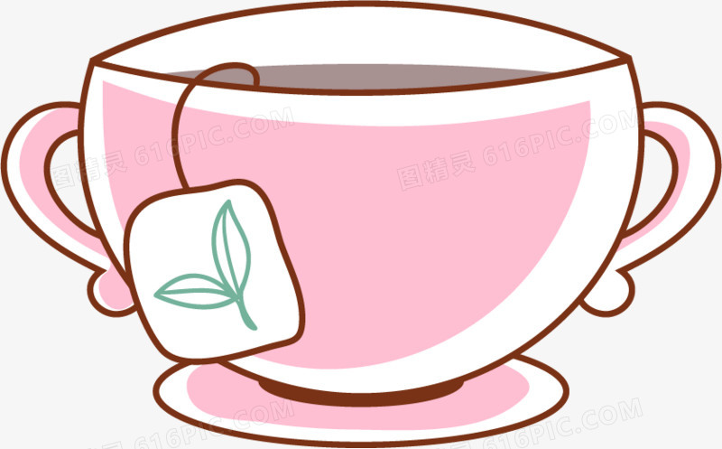 卡通可爱茶杯茶叶
