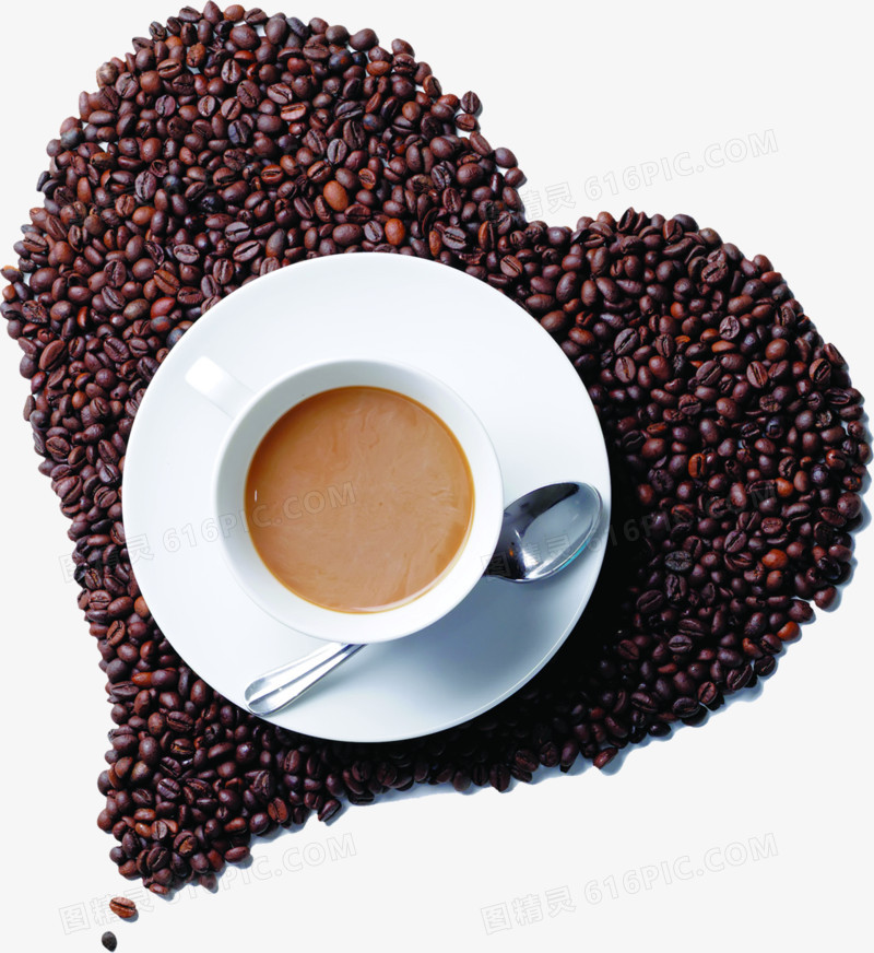 咖啡豆咖啡杯招聘海报