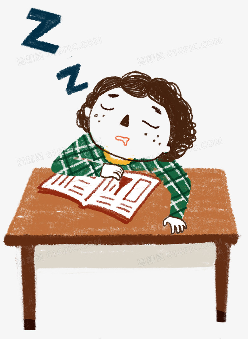 关键词:卡通人物卡通学生学生卡通书桌睡觉图精灵为您提供上课睡觉的