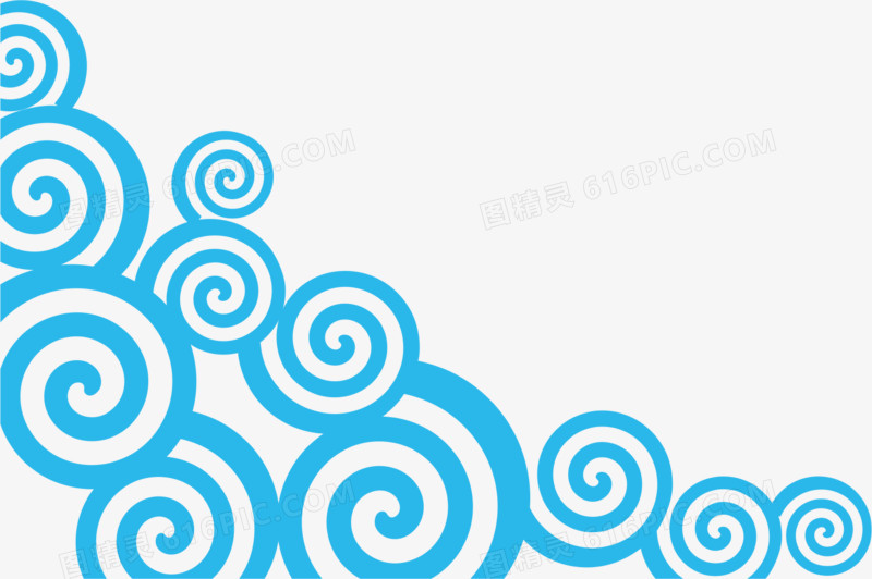 蓝色圆圈花纹