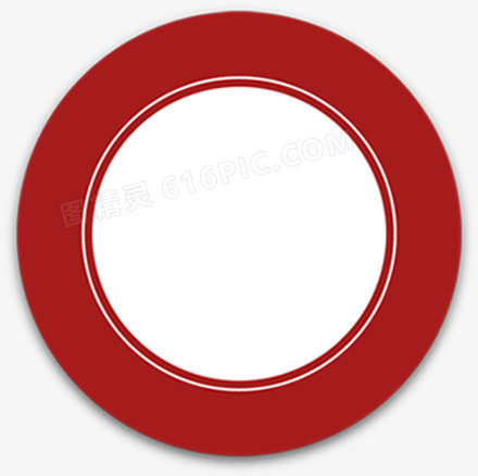 扁平风格创意合成红色形状圆圈