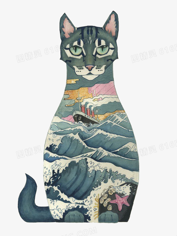 日本浮世绘猫免费下载