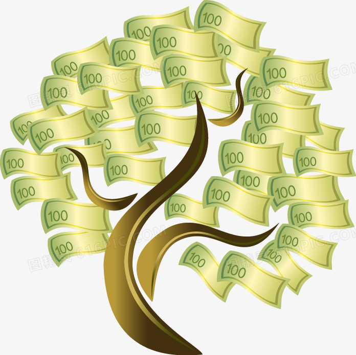 创意钞票树