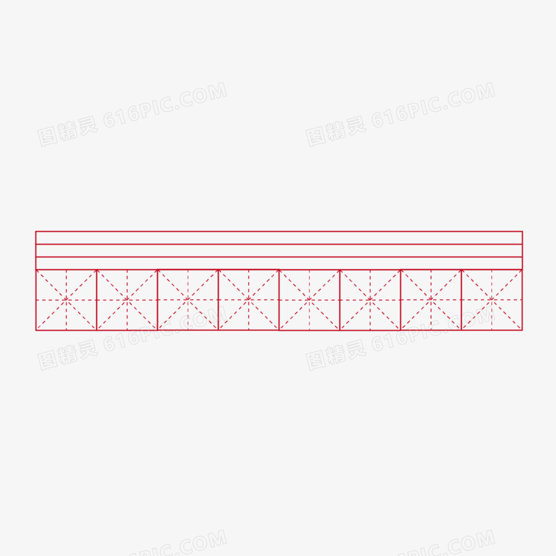 矢量写字米字格边框素材