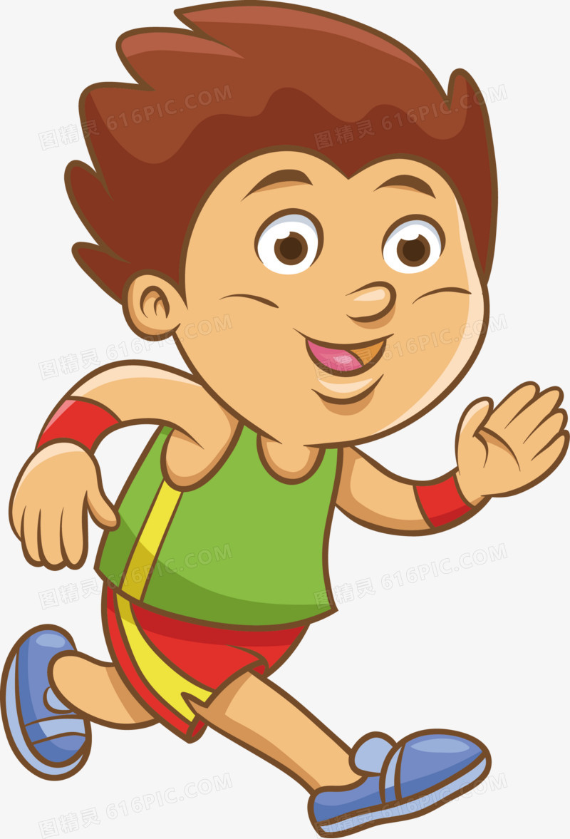 跑步的小男孩矢量图图片免费下载_png素材_编号1pkin8qdz_图精灵