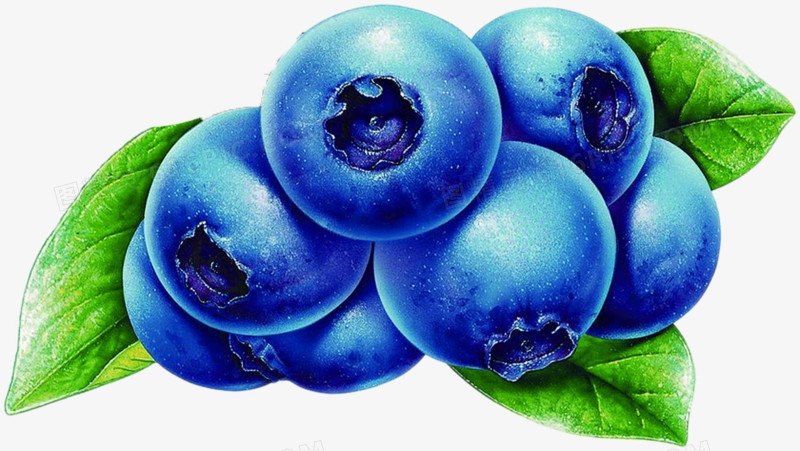 质感创意合成新鲜的蓝莓