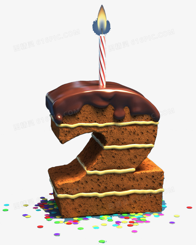 生日蛋糕艺术字2