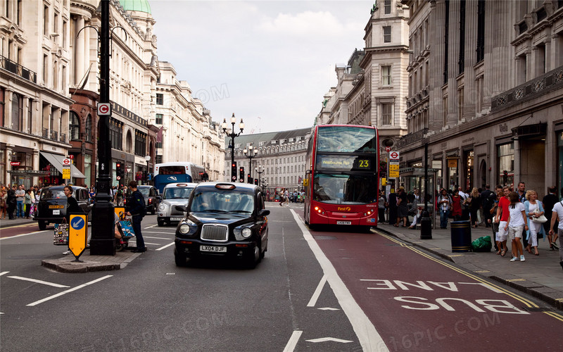 英国马路街道海报背景