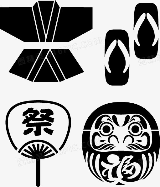 日本文化素材图标