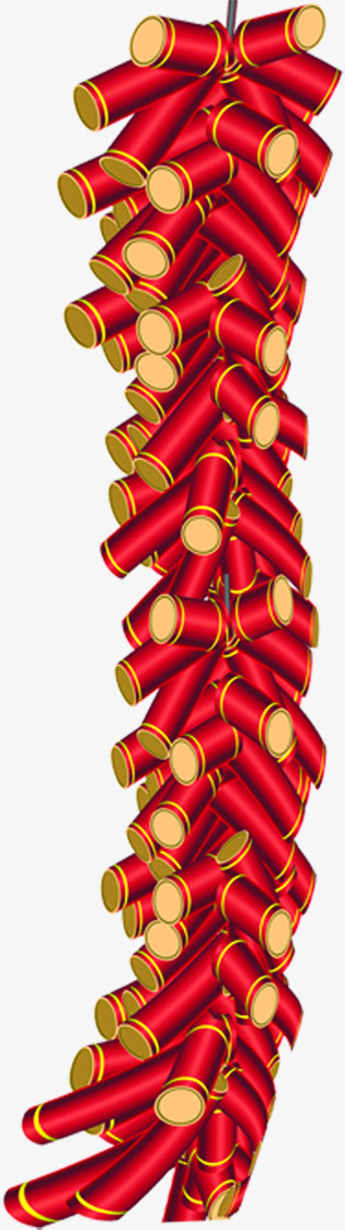 红色质感创意合成鞭炮