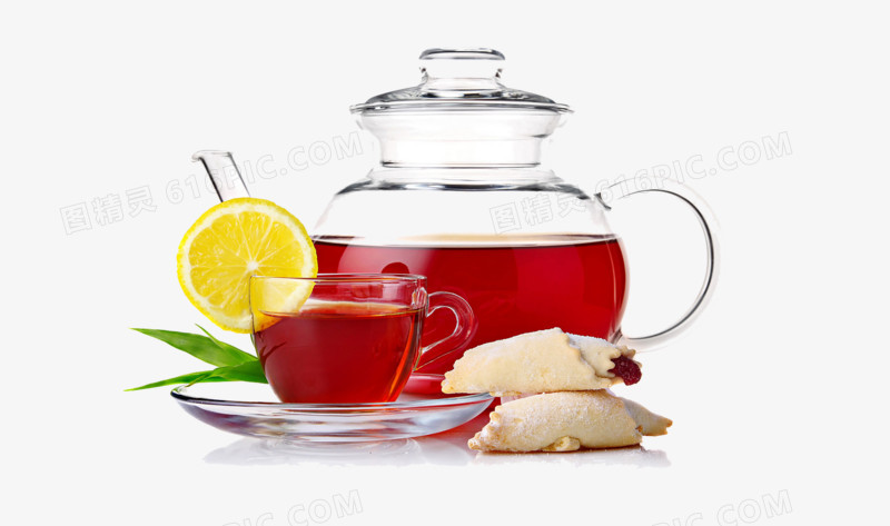 橙片姜茶玻璃茶具